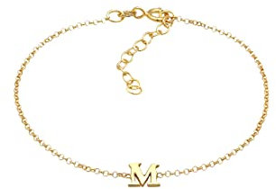 Elli Armband Damen Anhänger Buchstabe M Basic in 925 Sterling Silber