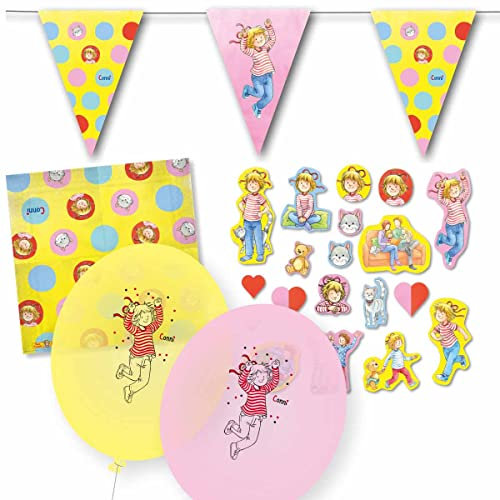 DH-Konzept Meine Freundin Conni Dekoset Servietten, Wimpelkette, Konfetti und Ballons // * Meine Freundin Conni * Partydekoration