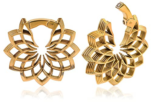 Vankula Ohr Gewichte Flesh Tunnel Hangers Vene Pilz Blume Edelstahl für männer damen Ohrpiercing Gestreckte Schmuck 3mm 4mm 5mm 6mm 8mm