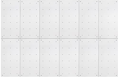 ALPIDEX Kletterwand ab 1,44 qm in Natur/Weiß/Braun inkl. Befestigungsmaterial und Einschlagmuttern, unbegrenzt erweiterbar Kinder Erwachsene, Veredelt Weiß|12 Paneele (8.64 m²)