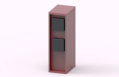 Steckdosensäule (Rostbraun 4fach)