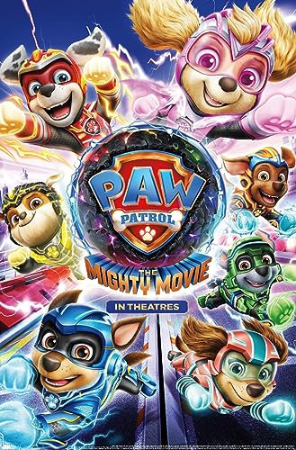 Trends International Nickelodeon Paw Patrol: The Mighty Movie – Wandposter, 1 Blatt, 22,4 x 14,7 cm, ungerahmte Premium-Version