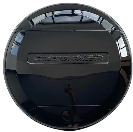 Wheel Cover Replacement for Defender Wheel Cover Spare Tire Wheel Cover for LR Defender 90 110 130 2 Door 4 Door 2020 2021 2022 2023 2024 2025 2026 (Santorini Black)