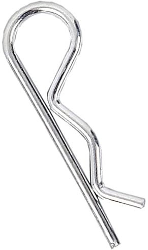 Konrunppy 20 Stück Federstecker B-Typ, verzinkter Kohlenstoffstahl B-Typ-Splint-Federstecker für feste Stifte Clip-Befestigungselemente (3.5 * 75mm)