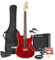 Max GigKit Wireless Quilt Top Beginner Electric Guitar Pack – Dark Red | Complete Starter Kit with Wireless Electric Guitar, Accessories, and 6 Months of Online Lessons