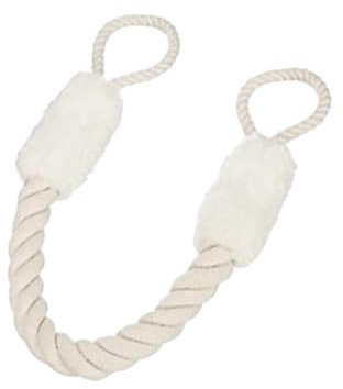 Door Handle Pull Rope Child Animal Pet Multipurpose Dog Finger Pinch Guard Rope Door Cords for Terrace Outdoor Balcony, White