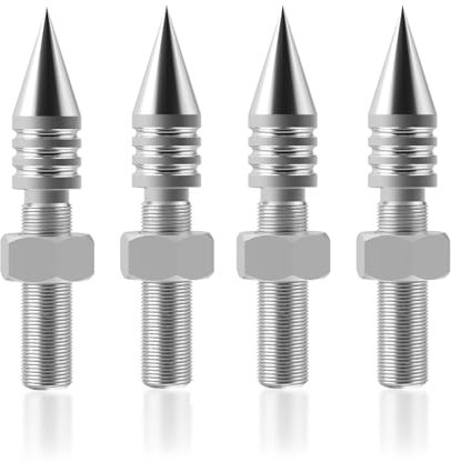 YuanYong Speaker Spikes, Pack of 4 HiFi Speakers, Anti-Vibration Spikes (Without Spike Cushion), Insulation Spikes Stand for Speakers, Subwoofer, Amplifier, CD DVD Player (M6)