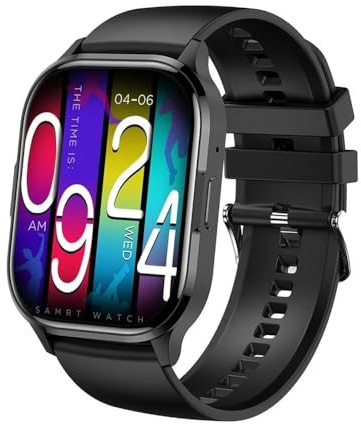FONTASTIC 264290 Smartwatch Fitness Bluetooth V5.3 Mento Display 2,01 Zoll IP67 Schwarz Schwarz