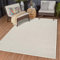 In & Outdoor Kurzflor Teppich Küchenteppich wetterfest auch für Balkon und Terrasse modern Boho Skandi Multi Creme 080x150 cm