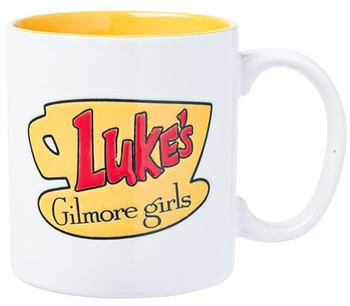 Silver Buffalo Gilmore Girls Luke's Logo Wax Resist Keramiktasse, 590 ml