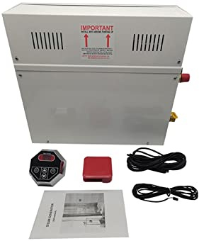 Saunadampf 6kW Dampfgenerator for Sauna Bad Home SPA Dusche mit ST-135m Controller kommerziell selbstdampfende Dampfgenerator Duschsystem