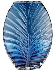 YUEKOPOU Glasvase, Blaue Glasvase, Wasserblumen-Arrangement, weiche Dekoration, Wohnzimmer, Eingang, Esstisch, Hotel(XL)