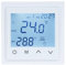 Nutriess Intelligent Digital Thermostat 16A LED Touch Screen Floor Heating Temperature Controller with N TC Sensor for Home and Office Heating Solutions (White)