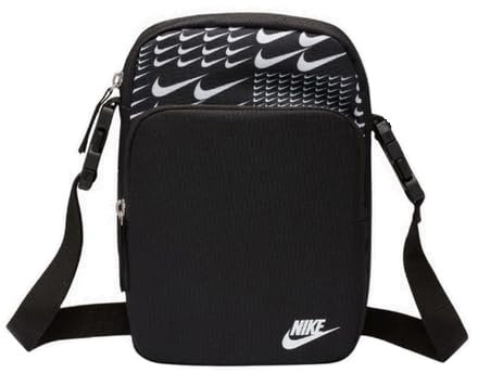 Nike Unisex Heritage Crossbody-Tasche (4 l), Black/White/White
