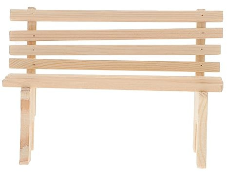 ibasenice Mini Holzbank Für Miniatur Gartenbank Dekoration Für Dollhouse Und Innenmodelle Detailreiche Ausführung