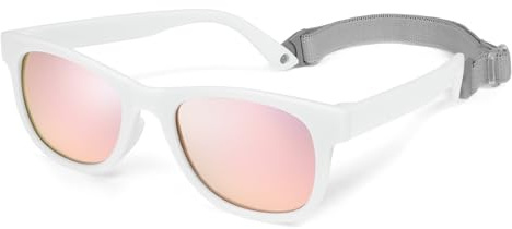 Hifot Polarisées Lunettes de Soleil pour Enfant Anti UV400 Bébé Lunettes de Soleil Monture en Caoutchouc Flexible Lunettes de Sport Mixte pour 2-7 Ans Fille et garçon