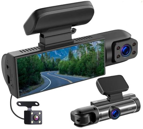 NORSKY CAM PRO - Die 310° Dashcam Titel: 3,16 Zoll Dashcam mit WiFi, DUAL-Lens, 1080P und Infrarot Nachtsicht
