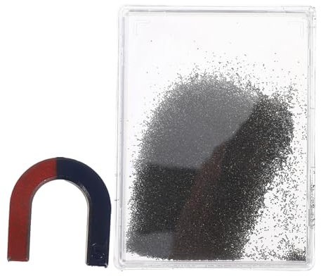 KICHOUSE Eisenpulver Box Für Physik Experimente Magnetfeld Darstellung Und Lehrmaterialien Für Wissenschaftsbildung Inklusive Eisenpulver Förmigem Magnet