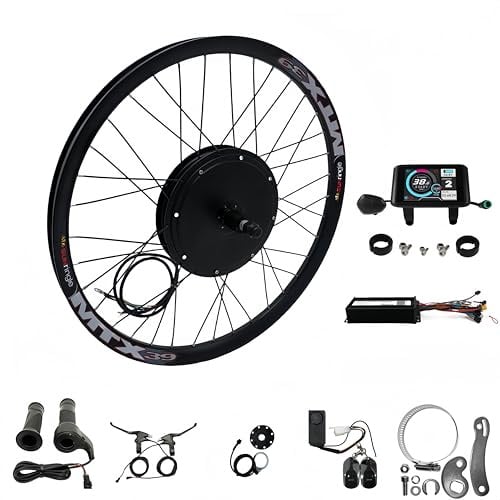 Ebsenopower E-Bike Umbausatz, 1500W, 48V-72V, MTX39 Hinterrad-Kassette mit UKC1-Farbdisplay, 20-29 Zoll