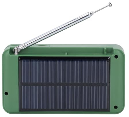 Gugxiom Emergency Radio, Solar Powered DAB Radio with 3W Stereo Bluetooth Speaker Emergency Weather Radio with USB and Card Playback for Outdoor and Indoor Use