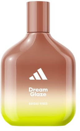 adidas Vibes Dream Glaze Eau de Parfum Unisex | Langanhaltender bernsteinfarbener Sportduft, Noten von dunkler Schokolade, Praline und Vanille, 98 ml.