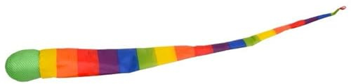TADAYIM Regenbogen Schweif Ball | - und Fangbälle mit Regenbogenschweif | Interaktive - und Fangspiele für Kinder drinnen/draußen Schule Camping