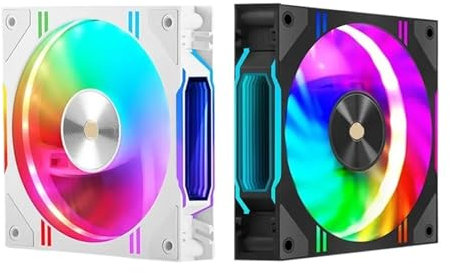 Ventola di raffreddamento for case del computer 120X120X30mm, radiatore di raffreddamento ad aria/acqua ARGB(White REGULAR 3PC)