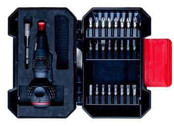 Vessel 24 Piece Bit Set with 220USB Ball Grip Screwdriver in Hard Case