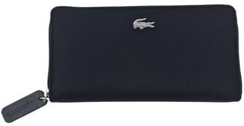 Lacoste NF4776OV Damen Geldbörse mit Reißverschluss, groß, Schwarz