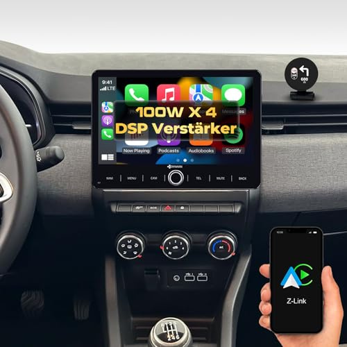 DYNAVIN Android Autoradio Navi für Renault Clio V 2020-2025, 10,1 Zoll Radio mit Wireless Carplay und Android Auto | Head-up Display | Inkl. DAB+: D9-RNCL5 Premium Flex
