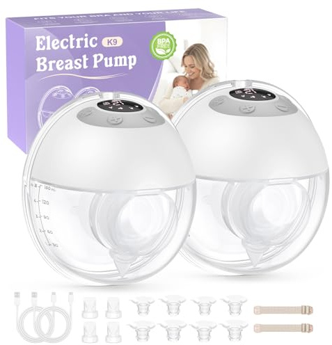 Haokoo K9 Tire Lait Electrique Mains Libres, Capuchon Anti-Poussière