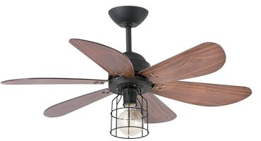 Faro 33703 - Chicago Ventilatore da soffito Nero
