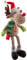 WeRChristmas Weihnachtsfigur Elch sitzend, mit weichen Beinen, Mehrfarbig, 52 cm