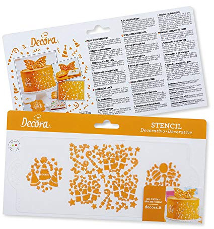 Decora 9270919 Schablone Party 10 X 25 cm, Plastic