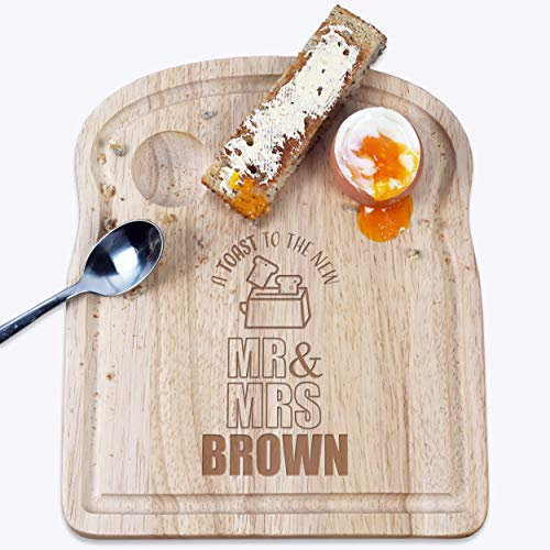 Mr & Mrs Wedding Breakfast Egg Board Personalised Bride and Groom Gift