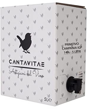 VINO PRIMITIVO IGP IGT bag in Box 5 L rosso CAMPANIA 14% Sfuso da Azienda Agricola