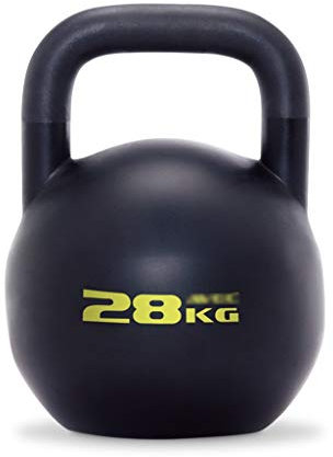 ZXQZ Small dumbbell Kettlebells, Black Weights Cast Iron, Kettle Bell Vinyl Coated Exercise Kettlebell for Gym Bag, Weightlifting, Bodybuilding, Lose Weight Fitness dumbbell (Size : 28kg)