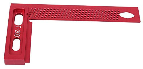 Lochlineal 90 Grad präzise Markierungen robustes Aluminium Winkel für Holzarbeiten L-förmiges Lineal exakte rechtwinklige Messungen