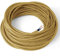 Amarcords - Cavo elettrico tessile colore ORO tondo seta 10 metri a 2 conduttori 2x075 - Filo rivestito in tessuto colorato vintage per lampade lampadari applique e abat jour.