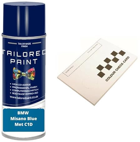 For BMW Misano Blue Met C1 D Aerosol Spray Paint Rattle Can (Aerosol Paint)