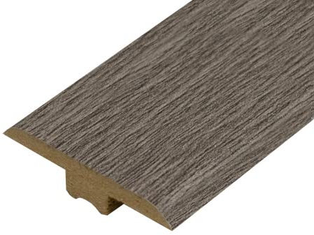 Universal Moudlings Laminate & Wood Flooring T Section Transition Bar MDF Threshold Strip Edge Profile Door Strip Trim (Oak Grey)