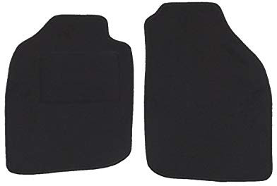 Fußmatten passend für Ford Transit Typ 2-Sitzer Schaltgetriebe (Baujahr 2014-2024), Hit schwarz | 2-TLG | Umrandung schwarz