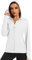 MAGCOMSEN Damen Laufjacke UV Schutz UPF 50+ Shirt Hoodie Langarm Leicht Sportjacke Damen Outdoor Rashguard mit Voll Reißverschluss Fitness Anglen Trainingsshirt Weiß XXL
