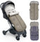 INTERBABY Universal Fußsack Kinderwagen Winter | Weiche, Warme, Wintersack Kinderwagen | Abnehmbare fußsack, Doppelte Öffnung, Leicht zu Waschen, Antiallergene Materialien, Grüner Kaktus