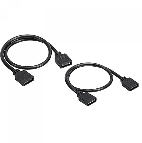 sourcing map 2 Set 30cm RGB 4Pin ARGB 3Pin Verlängerungskabel für 5050 3528 LED Lichtleisten