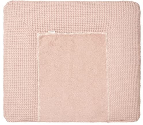 Koeka Wickelauflagenbezug - Spannbezug Für Wickelunterlage - Bonn - Waffelstoff Aus Baumwolle - Rosa - 75X85 Cm