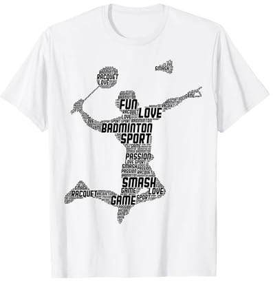 Badminton Federball Jungen Männer T-Shirt