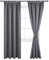 DWCN Gardinen Blickdicht Vorhänge mit Kräuselband 2er Set H245 x B140 cm, Verdunklungsvorhänge mit Vorhang-Krawatten, Vorhänge Wohnzimmer Schlafzimmer Thermogardine Kälteschutz Wämreisolierende, Grau