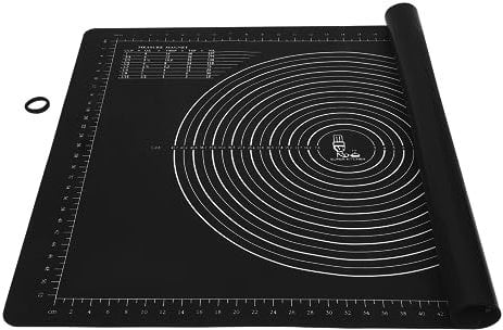 Rutschfeste Silikon-Gebäckmatte, Jumbo, 78,9 x 61 cm, für antihaftbeschichtete Backmatten, Tisch-/Arbeitsplatten-Tischsets, Teigrollmatte, Knet-/Fondant-/Kuchenkrustenmatte SUPER KITCHEN
