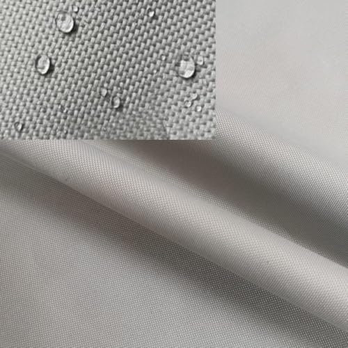 XINFULLWOL Strapazierfähiger, wasserdichter Stoff, Sonnenschutzstoff, 600D Oxford-Canvas-Material pro Meter, ideal für DIY-Projekte, Nähkissen, Möbelbezüge und Heimdekoration (Grau, 100 x 150 cm)